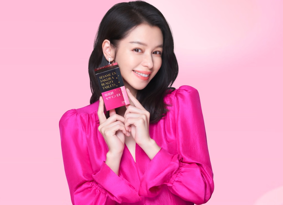 徐若瑄代言健康力芝麻櫻花錠 女神好眠又好美的關鍵在芝麻素的濃度！